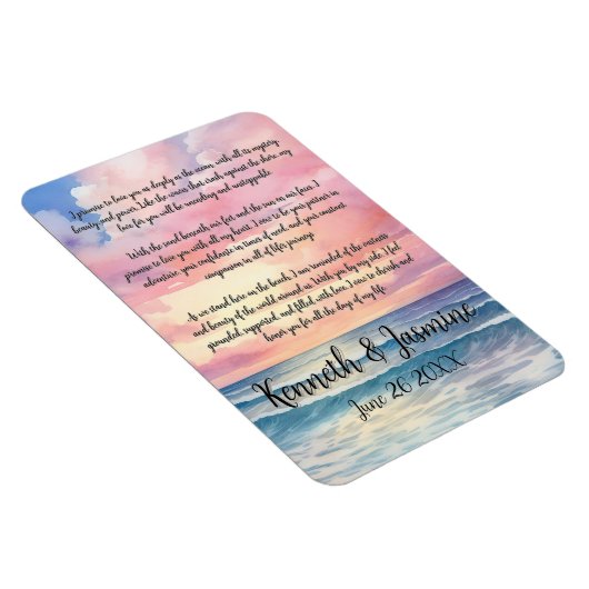 Endless Vows by the Sea Wedding マグネット (右側)