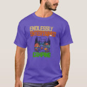 Endlessly Entertained by Camping vintage Tシャツ (正面)