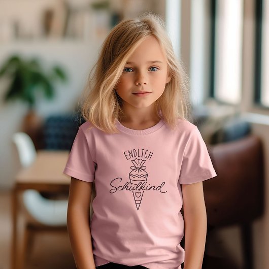 Endlich Schulkind Schultuete 1 Klasse Einschulung Tシャツ