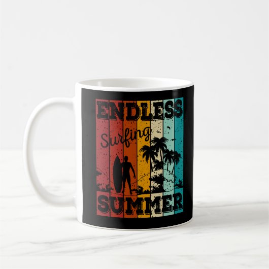 Endloser Surf Sommer コーヒーマグカップ (左)