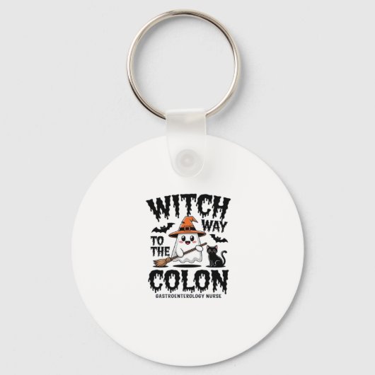 Endo Nurse Halloween Gastrointestinal Nurse Ghost  キーホルダー (正面)