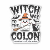 Endo Nurse Halloween Gastrointestinal Nurse Ghost シール (正面)