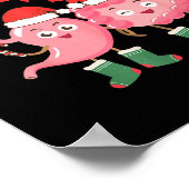 Endo Squad Nurse Stomach Santa Hat Endoscopy Tech  ポスター (角)