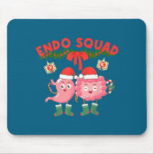 Endo Squad Nurse Stomach Santa Hat Endoscopy Tech  マウスパッド (正面)