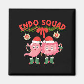 Endo Squad Nurse Stomach Santa Hat Endoscopy Tech  マグネット (正面)