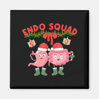 Endo Squad Nurse Stomach Santa Hat Endoscopy Tech  マグネット