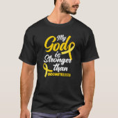 Endo Warrior My God Is Stronger Than Endometriosis Tシャツ (正面)