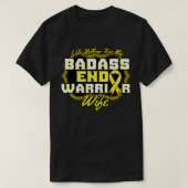 Endo Warrior Wife Endometriosis Yellow Endometrium Tシャツ (デザイン正面)
