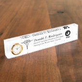 Endocrinologistおよび膵臓の専門家のカスタム デスクネームプレート (側面)