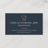 Endodontics Dentistry Tooth Appointment Reminder 名刺 (正面)