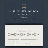 Endodontics Dentistry Tooth Appointment Reminder 名刺