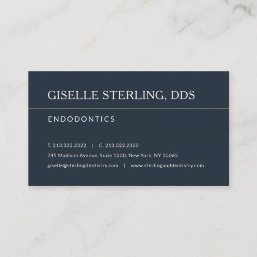 Endodontics Office Appointment Reminder 名刺 (正面)