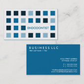 ENDODONTIST (モダンな正方形) 名刺 (正面/裏面)