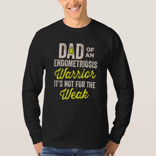Endometriosis Endo Survivor Dad Warrior Tシャツ (正面)