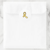 Endometriosis Ribbon  ラウンドシール (バッグ)