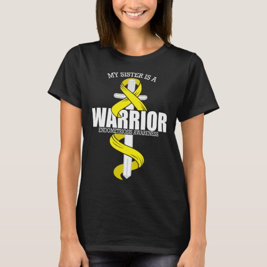 Endometriosis Warrior Sister Endometriosis Awarene Tシャツ (正面)