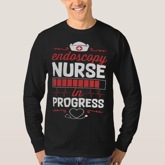 Endos Nurse In Progress Nursing School Student Col Tシャツ (正面)