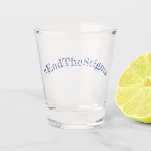 #EndTheStigma Korman Productions YouTubeチャンネル ショットグラス (正面)