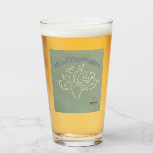 #EndTheStigma Korman Productions YouTubeチャンネル タンブラーグラス (ドリンク正面)