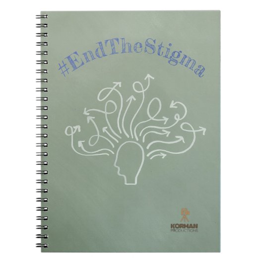 #EndTheStigma Korman Productions YouTubeチャンネル ノートブック (正面)