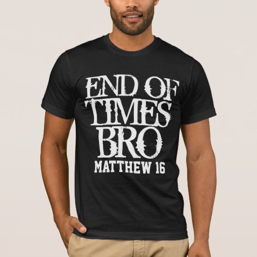 ENDTIMES CHRISTIAN TEES MATTHEW 16 Tシャツ (正面)