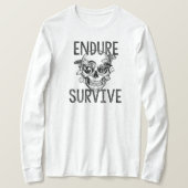 Endure and Survive Skull with Mushrooms  Tシャツ (デザイン正面)