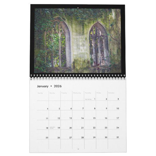 Enduring Grace 12-Month Calendar カレンダー (1月 2026)