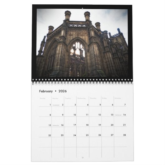 Enduring Grace 12-Month Calendar カレンダー (2月 2026)