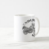 Enduroの狂人-バイクもしくは自転車に乗る人 コーヒーマグカップ (正面右)