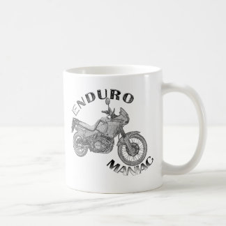 Enduroの狂人-バイクもしくは自転車に乗る人 コーヒーマグカップ
