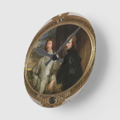 Endymion Porter (1587-1649年)および芸術家、c. ラウンド壁時計 (傾斜)