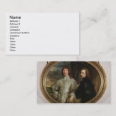 Endymion Porter (1587-1649年)および芸術家、c. 名刺 (正面/裏面)