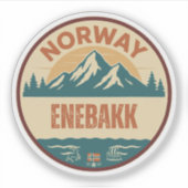 Enebakk, Norge Norway シール (正面)