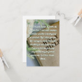 Enemiesフラットグリーティングカードからの保護祈りの言葉 カード (正面/裏面インサイチュ)
