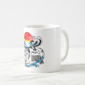 Energetic Anime Soccer Cat - Personalized Athlete  コーヒーマグカップ (正面右)