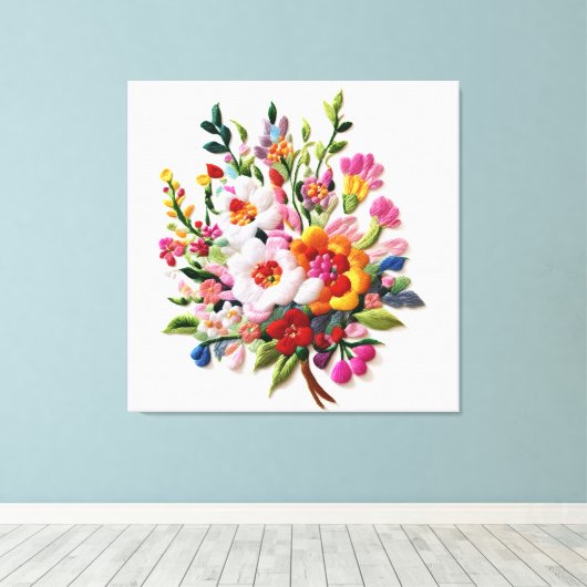 Energetic Bloom Wall Décor Sacred Geometry Art キャンバスプリント (インサイチュ (ウッドフロア))