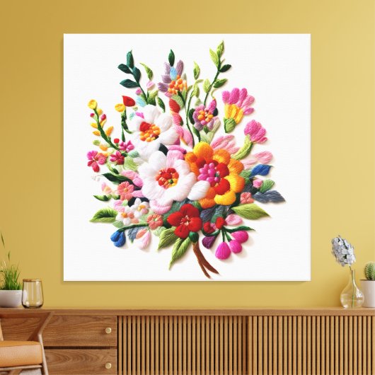 Energetic Bloom Wall Décor Sacred Geometry Art キャンバスプリント (インサイチュ (リビング))