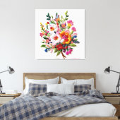 Energetic Bloom Wall Décor Sacred Geometry Art キャンバスプリント (インサイチュ (寝室))