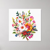 Energetic Bloom Wall Décor Sacred Geometry Art キャンバスプリント (正面)