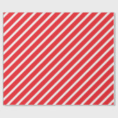 Energetic Candy Cane Pattern ラッピングペーパー (フラット)