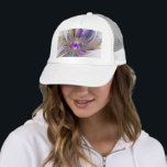 Energetic, Colorful Abstract Fractal Art Flower キャップ<br><div class="desc">A multicolored powerful fantasy flower, 
unique floral fractal art.
Design for your trucker hat and more.</div>