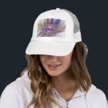 Energetic, Colorful Abstract Fractal Art Flower キャップ<br><div class="desc">A multicolored powerful fantasy flower, 
unique floral fractal art.
Design for your trucker hat and more.</div>