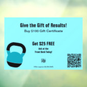 Energetic Gym All Year Gift Certificate Promotion ウィンドウサイン (シート3)