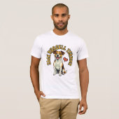 Energetic Jack Russell Terrier Portrait T-Shirt Tシャツ (正面フル)