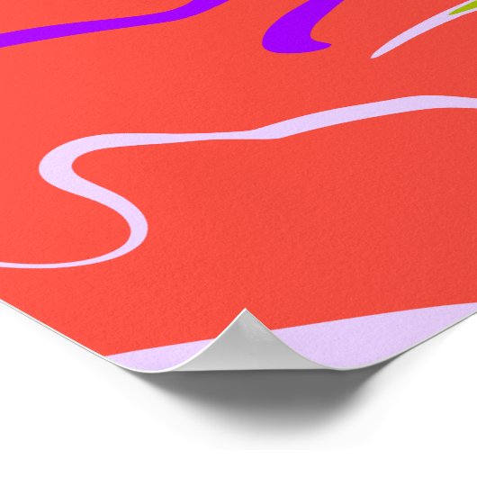 Energetic Modern Color Movement ポスター (角)