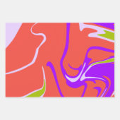 Energetic Modern Color Movement ラッピングペーパーシート (正面)
