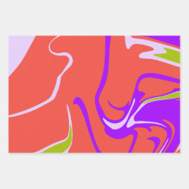 Energetic Modern Color Movement ラッピングペーパーシート