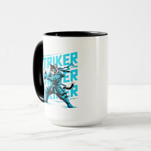 Energetic Soccer Cat Coffee Mug マグカップ (正面左)