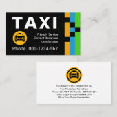 Energetic Transport Routes Taxi Drive 名刺 (正面/裏面)