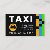 Energetic Transport Routes Taxi Drive 名刺 (正面)